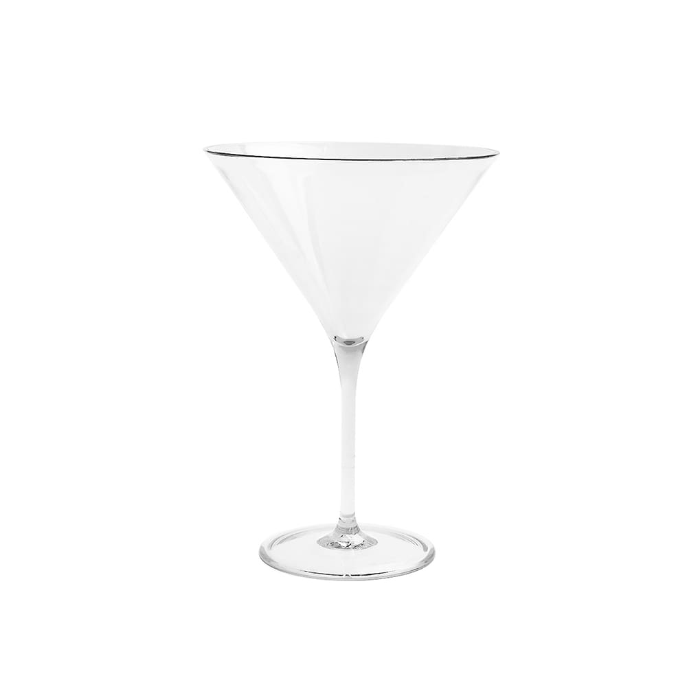 Capri Clear Polycarbonate 8oz Martini Glass