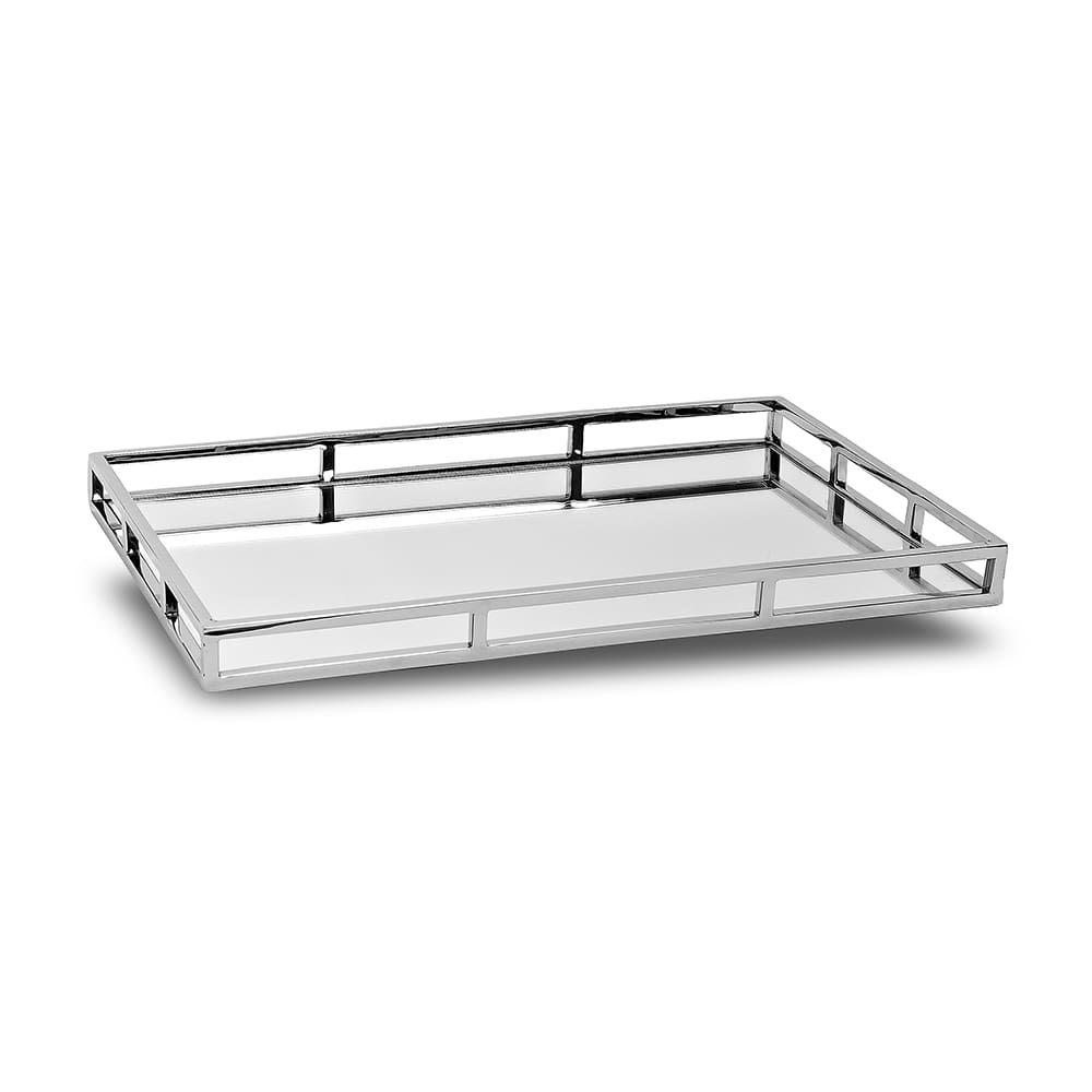 Greenwich Rectangular Stainless Steel Mirrored Service Tray