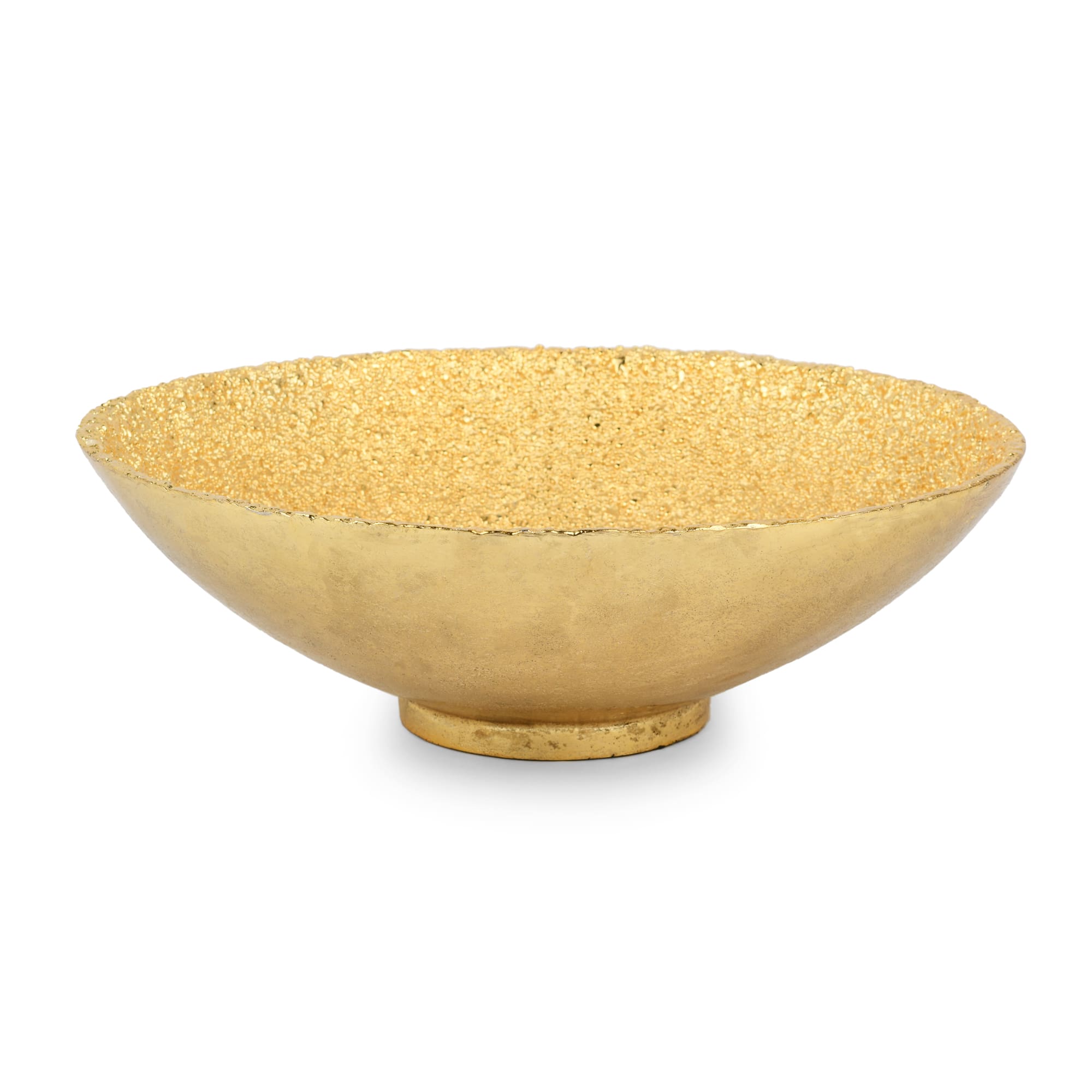 Jerome Medium Gold Aluminum Snack Bowl
