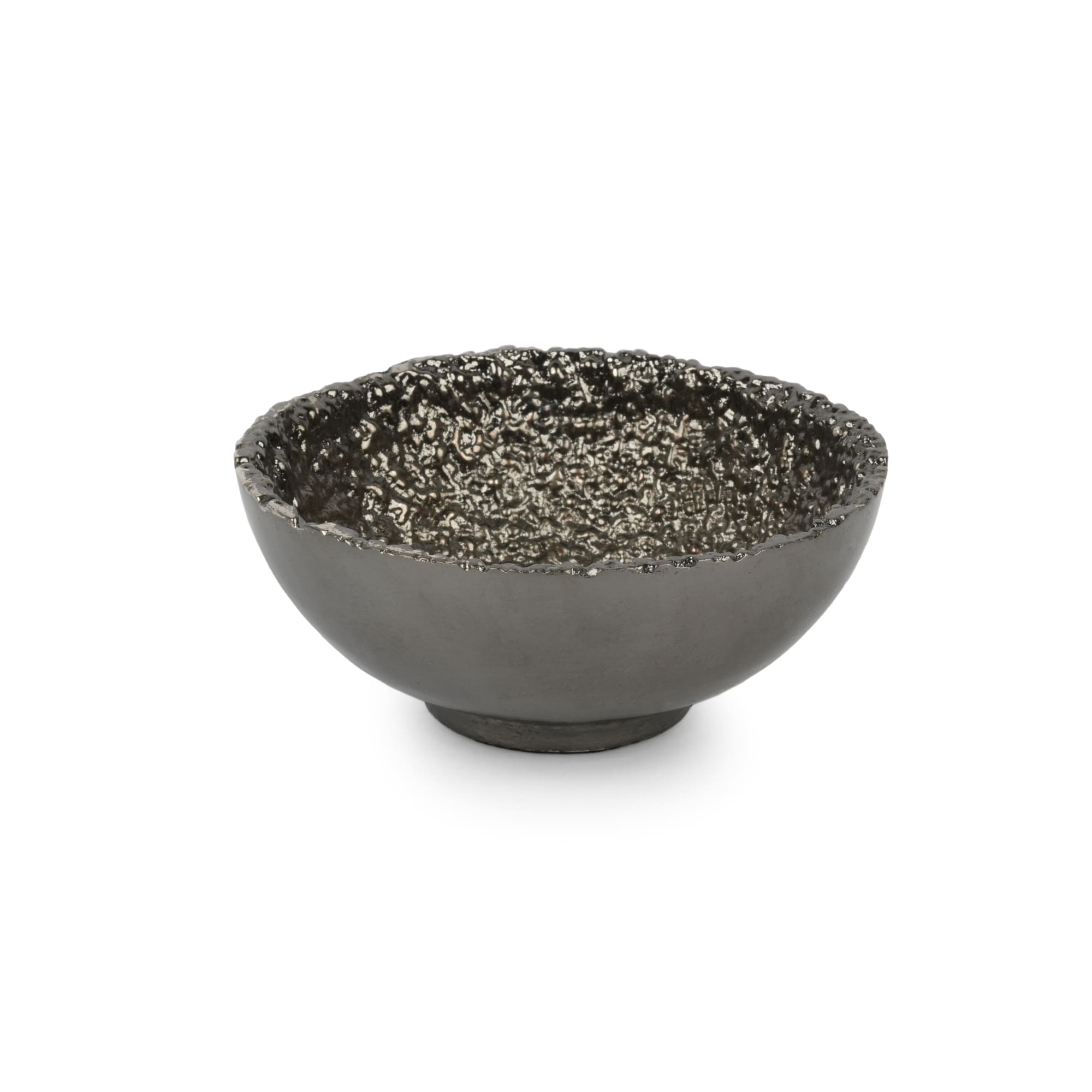 Jerome Small Charcoal Aluminum Snack Bowl