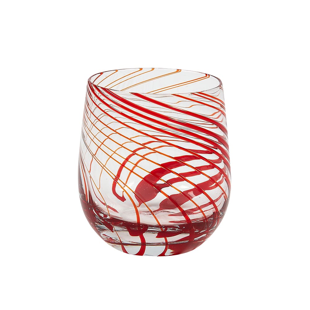 Marbella Red 14oz Rocks Glass