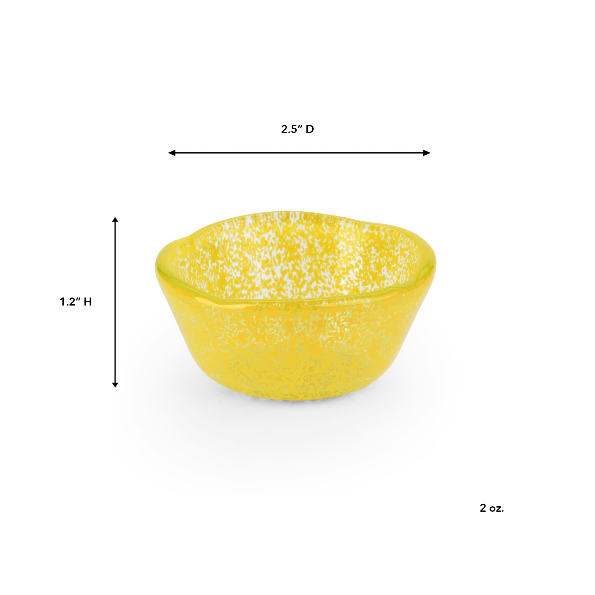 Splendido Mini 2 OZ Lemon Glass Bowl - Image 2