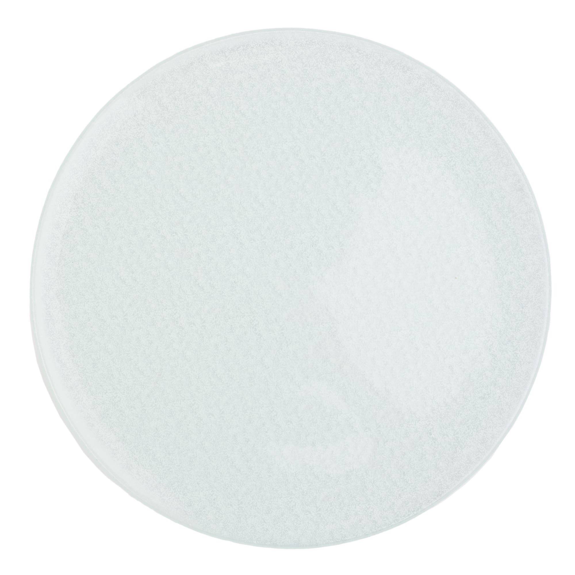 Splendido Round White Glass Platter