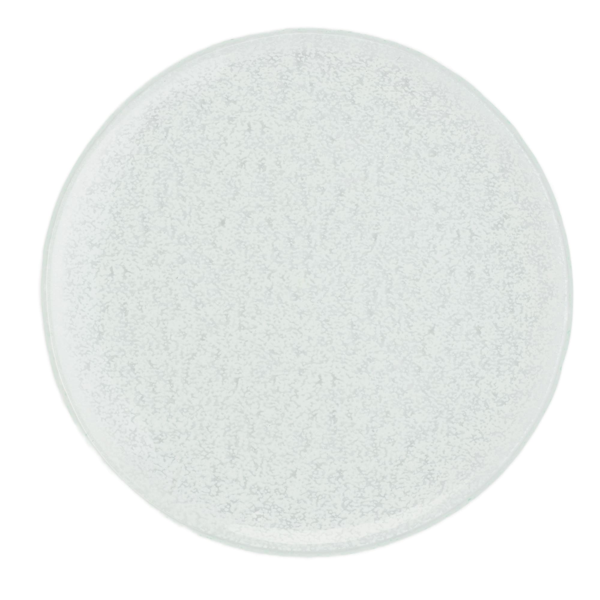 Splendido Small Round White Glass Plate