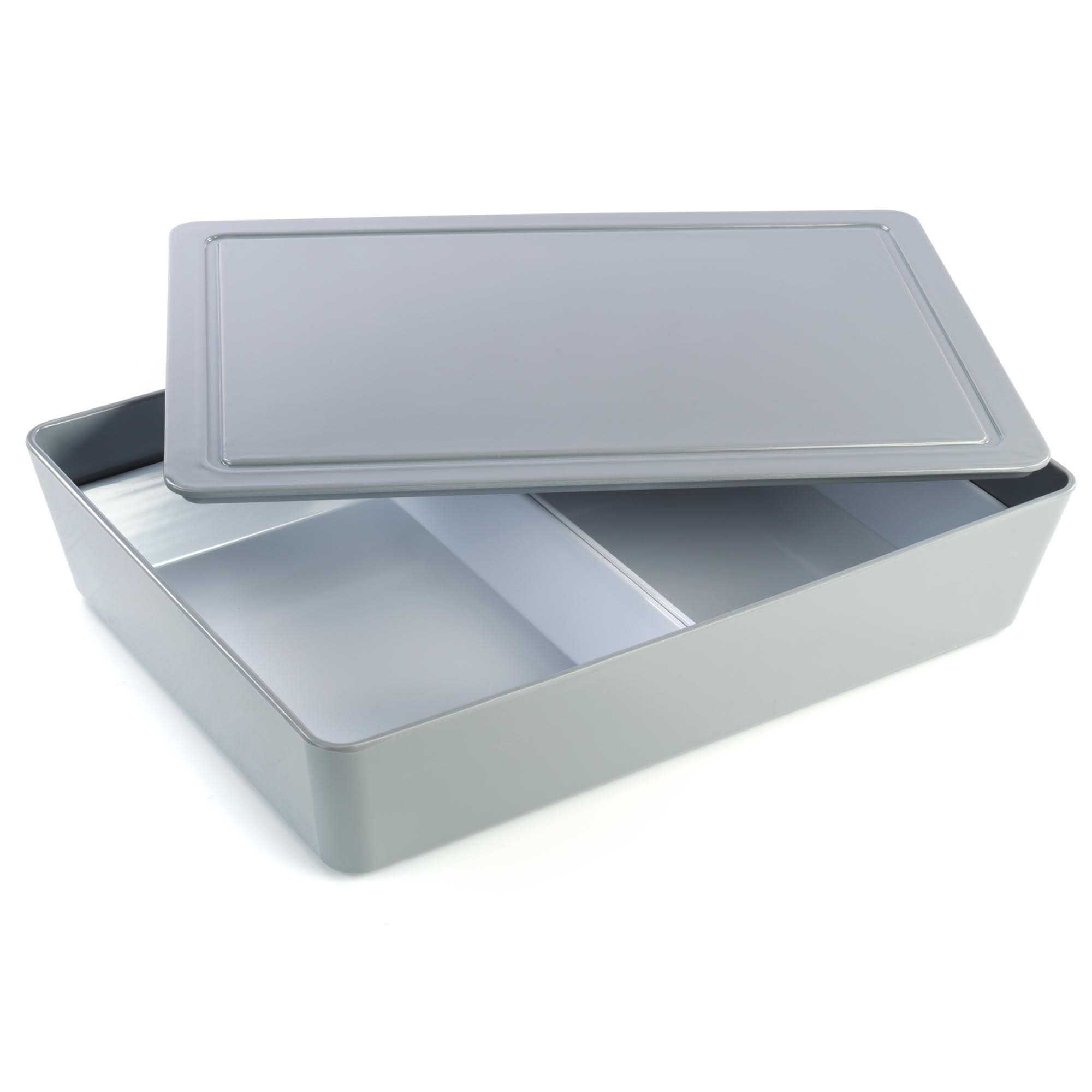Georgetown Smoke Melamine Full Size Bento Box w/lid without side compartment