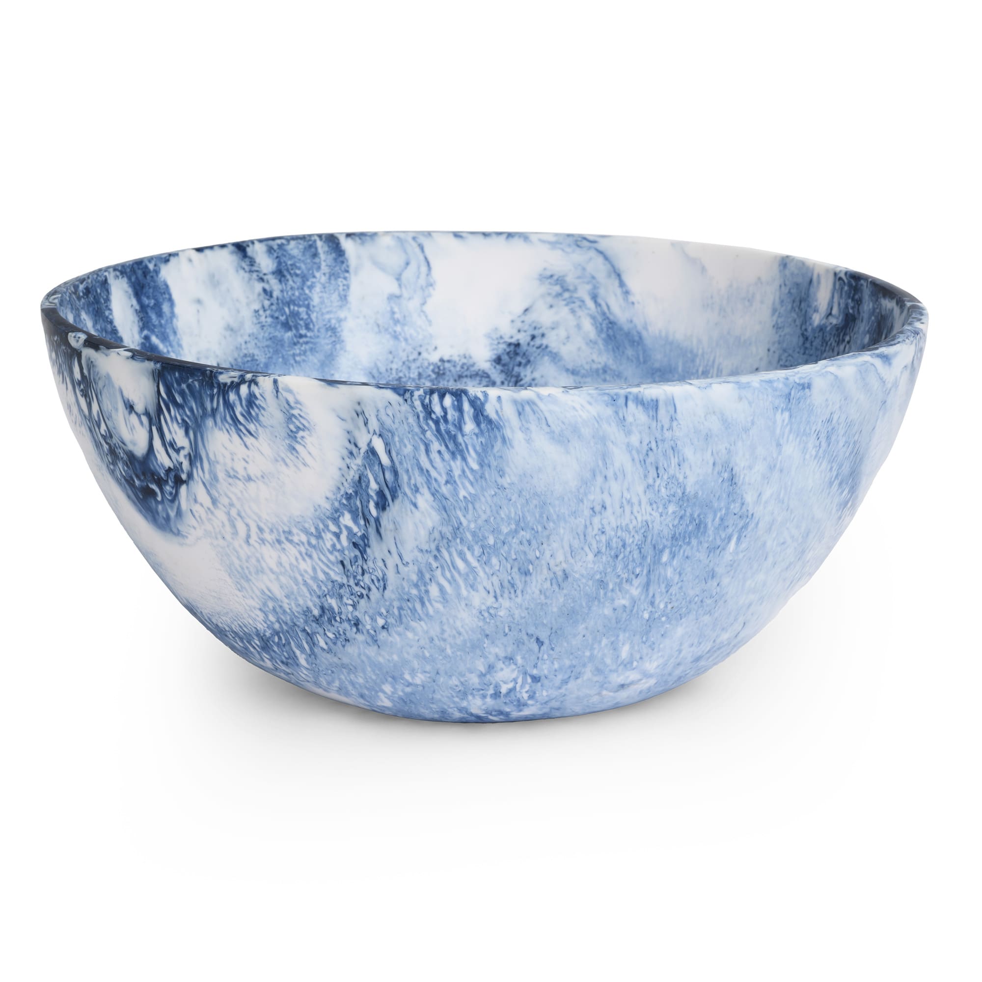 Fortuna Resin Serving Bowl Blue/White