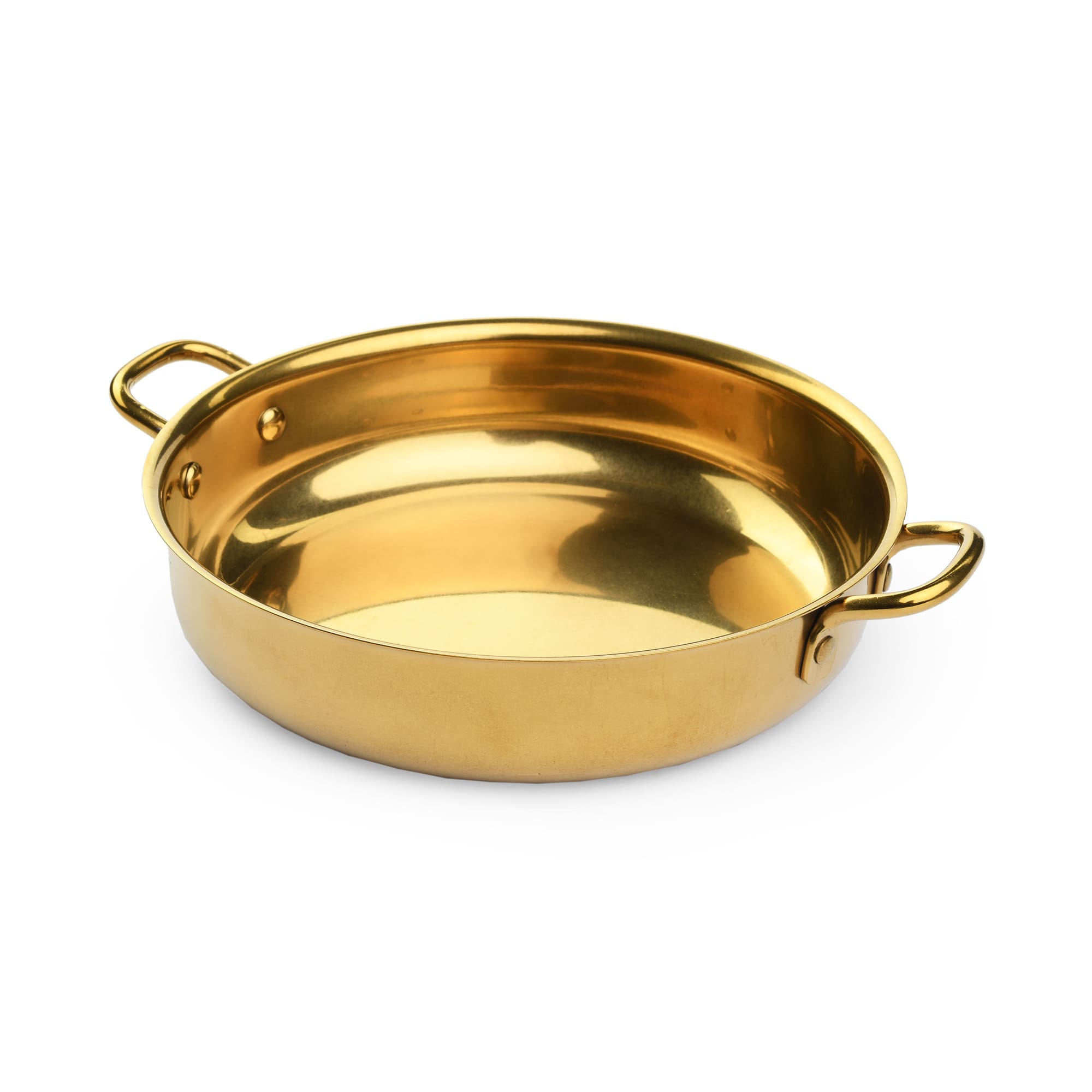 Mozza Stainless Steel/Brass Round Bowl